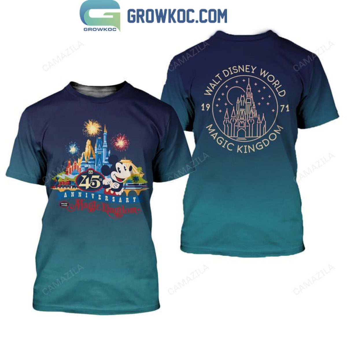 Disney Adult T-Shirt - Mickey Mouse & Friends - Magic Kingdom