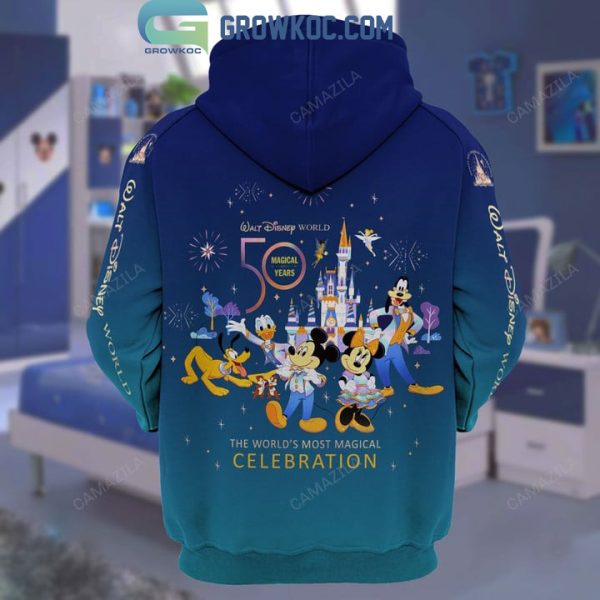 Walt Disney World 50 Magical Years Celebration Hoodie T Shirt
