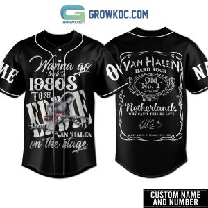 Wanna Go Back To 1980s To See Eddie Van Halen On The Stage Personalized Baseball Jersey