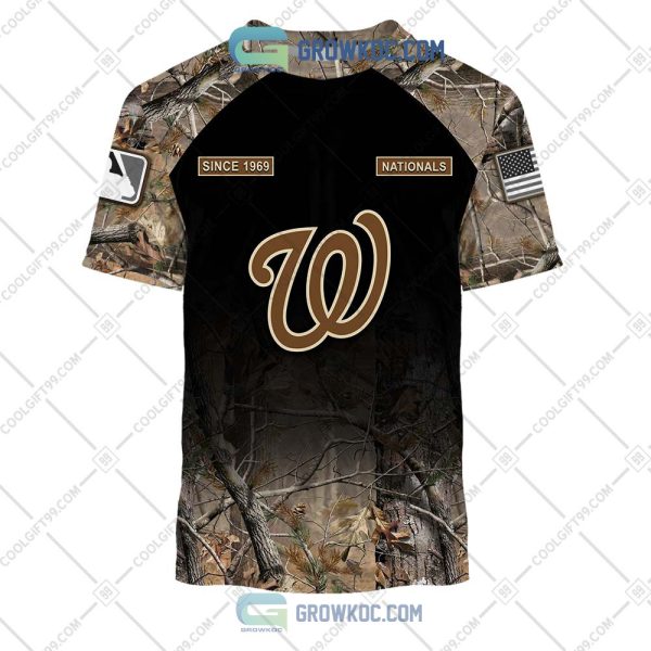 Washington Nationals MLB Personalized Hunting Camouflage Hoodie T Shirt