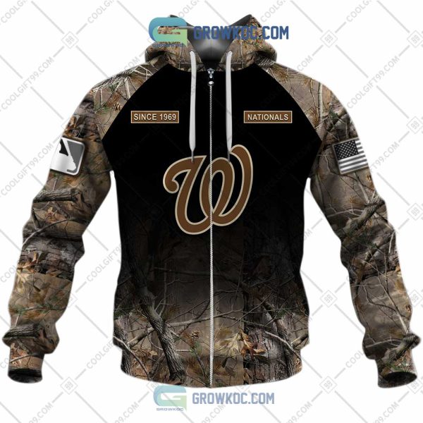 Washington Nationals MLB Personalized Hunting Camouflage Hoodie T Shirt