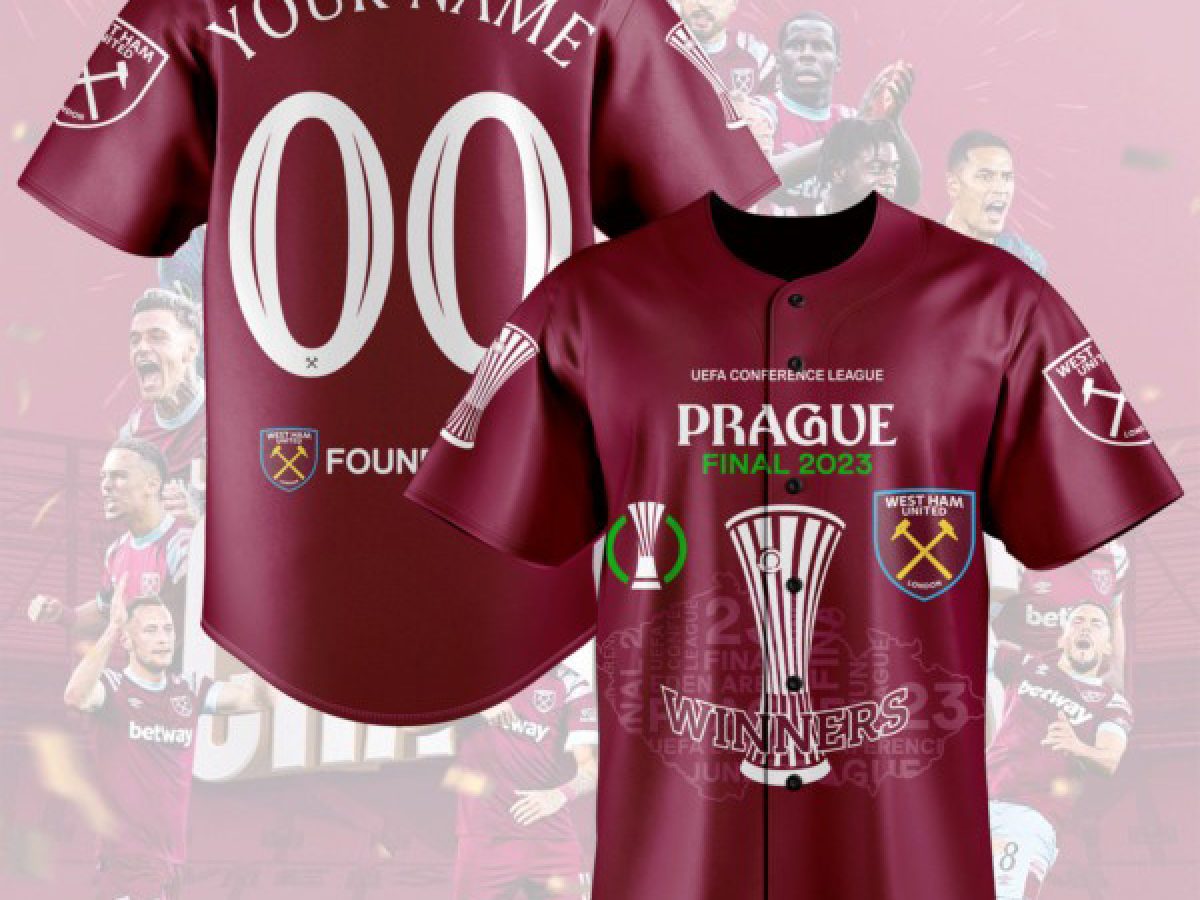 West Ham Europa Conference League Louis Vuitton Personalized Baseball Jersey  - Tagotee