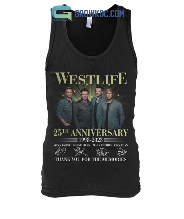 Westlife 25th Anniversary 1998 2023 T Shirt