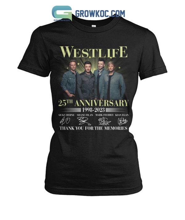 Westlife 25th Anniversary 1998 2023 T Shirt