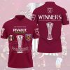 West Ham United UEFA Conference League Winners Final 2023 Personalized White Design Polo Shirt