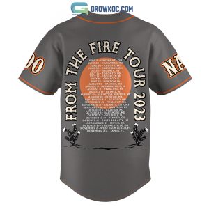 Zac Brown Band From The Fire Tour 2023 Personalized Baseball Jersey