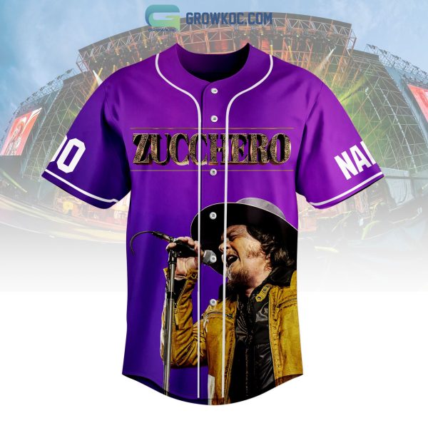 Zucchero Sugar Fornaciari World Wild Tour 2023 Personalized Baseball Jersey