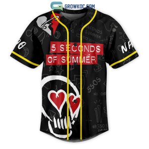 5 Seconds Of Summer I'm Just A Dead Man Crawling Tonight Personalized Baseball Jersey