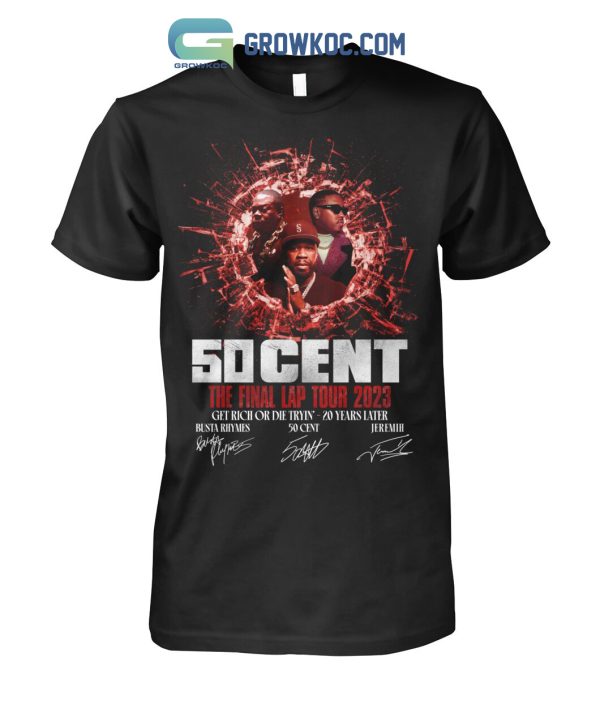 50 Cent The Final Lap Tour 2023 T Shirt