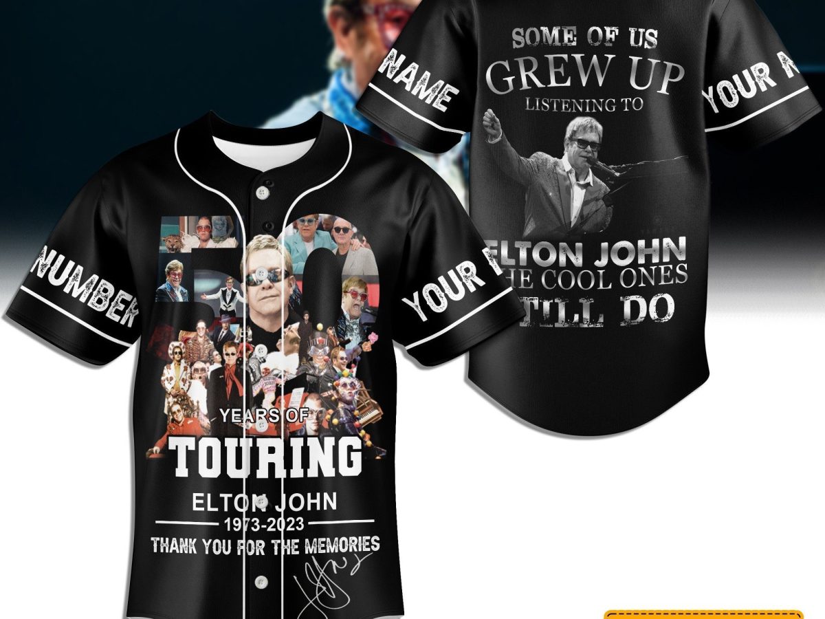 50 Years Of Touring Elton John Memories Personalized Baseball Jersey -  Growkoc