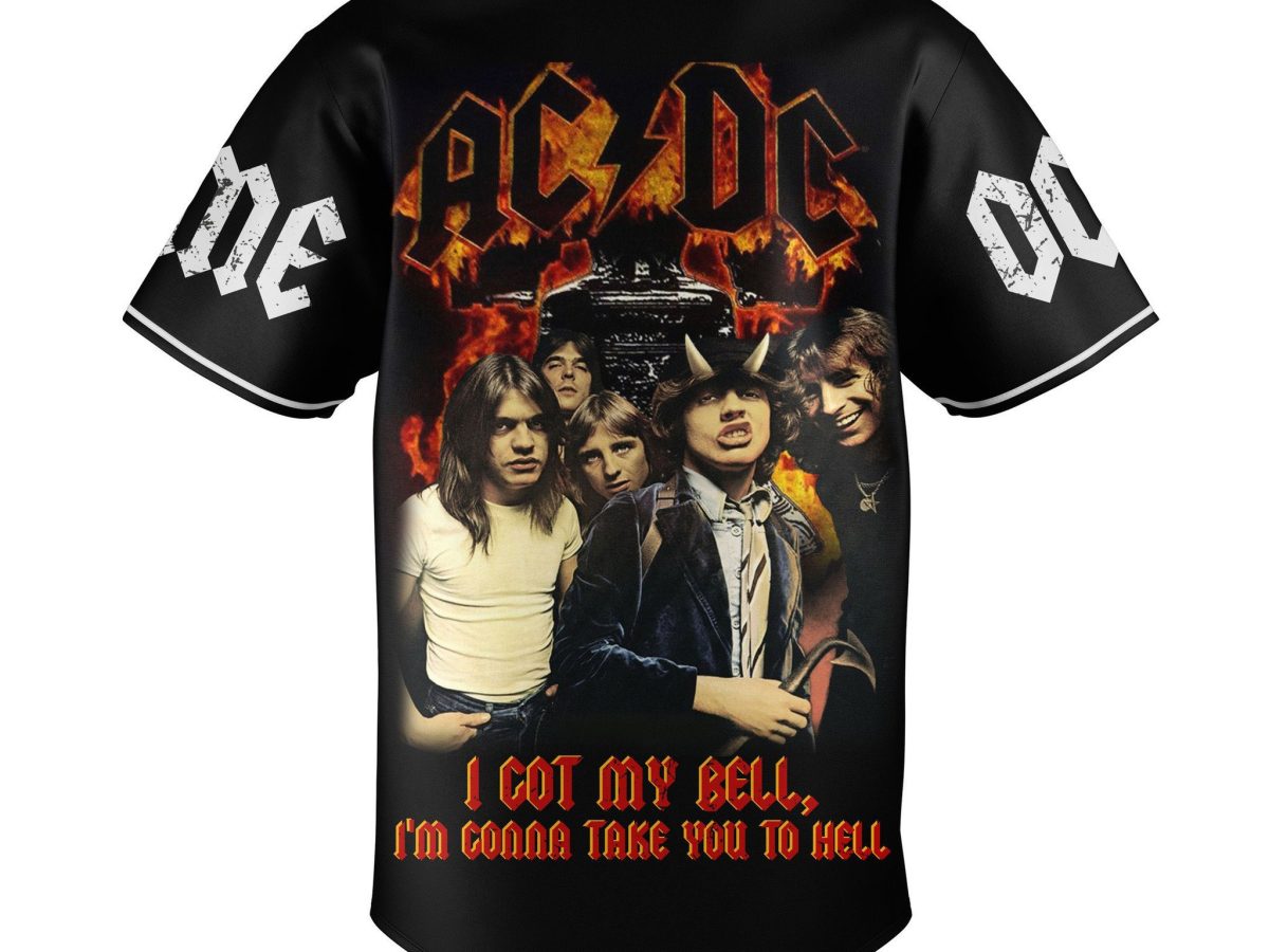 AC/DC I Got My Bell I'm Gonna Take You To Hell Personalized Baseball Jersey  - Growkoc