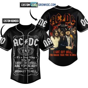 AC/DC Highway To Hell Personalized Baseball Jersey