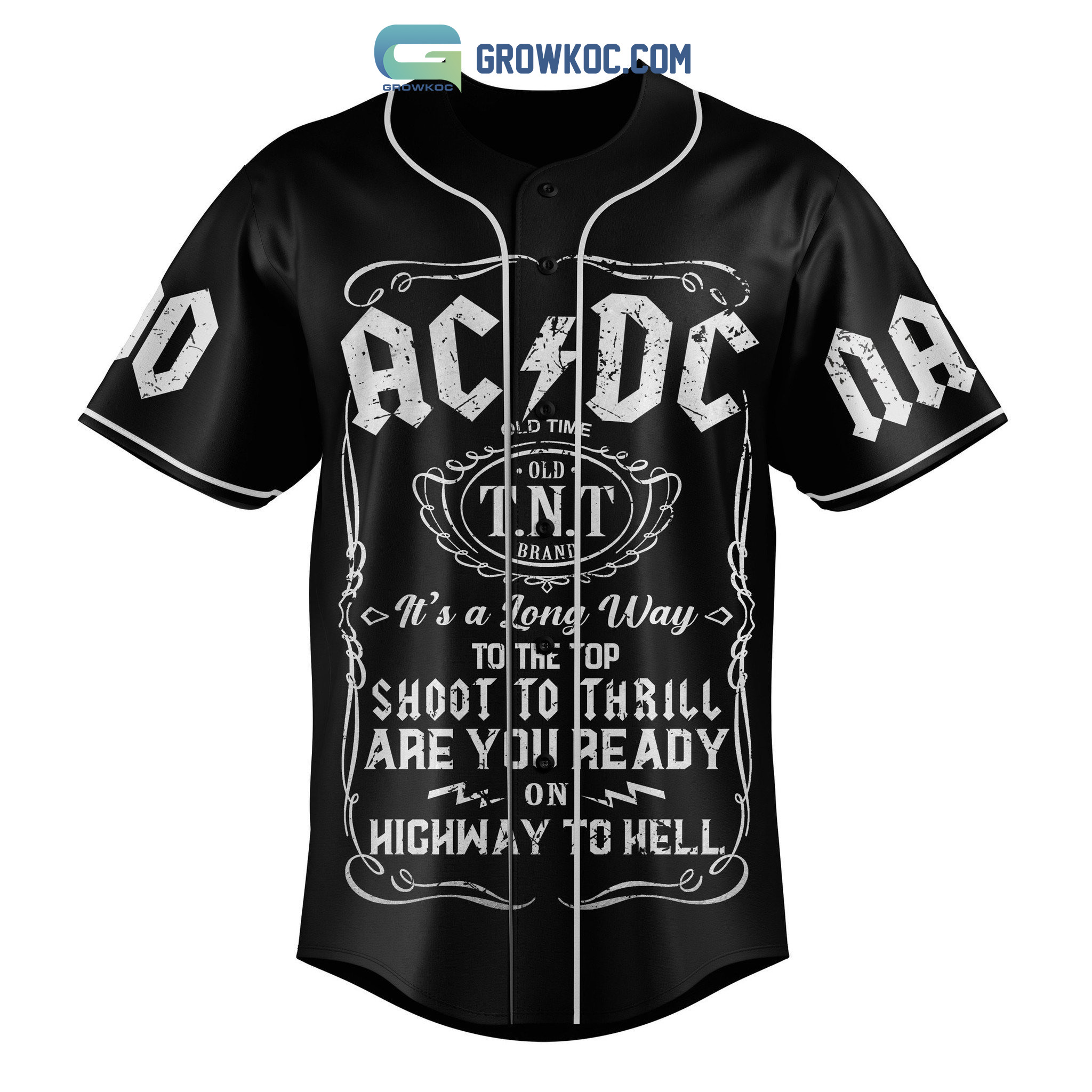 AC/DC I Got My Bell I'm Gonna Take You To Hell Personalized Baseball Jersey