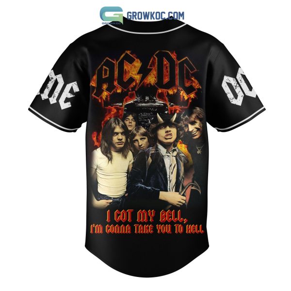 AC/DC I Got My Bell I’m Gonna Take You To Hell Personalized Baseball Jersey