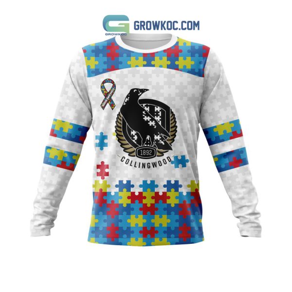 AFL Collingwood Football Club  Autism Awareness Personalized Hoodie T Shirt