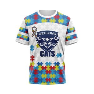 AFL Geelong Football Club Autism Awareness Personalized Hoodie T Shirt
