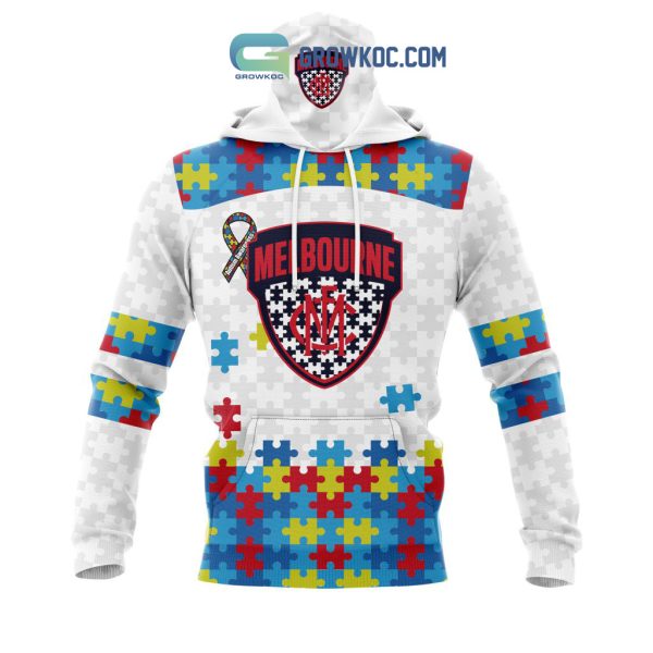 AFL Melbourne Football Club Autism Awareness Personalized Hoodie T Shirt