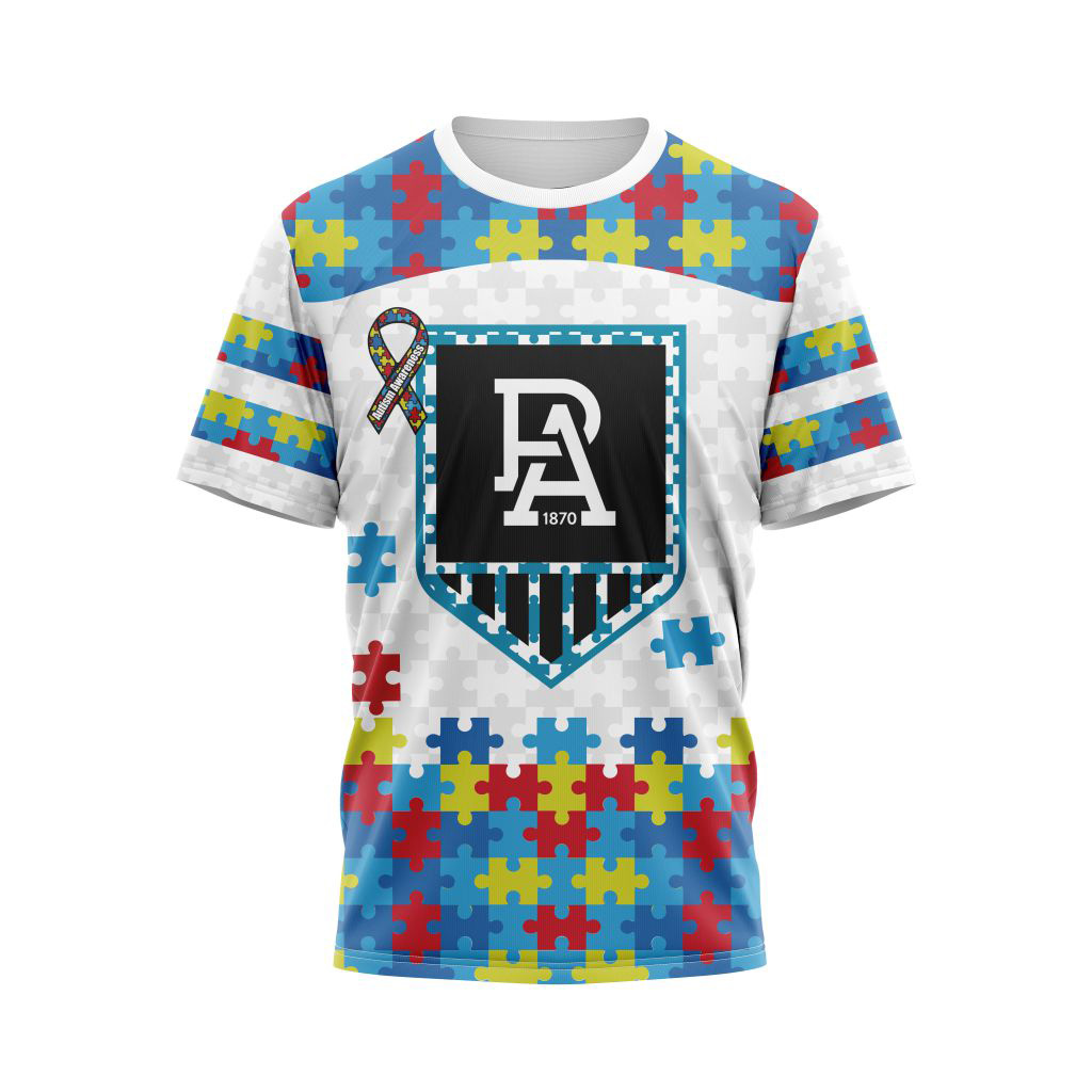 AFL Port Adelaide Autism Awareness Personalized Hoodie T Shirt