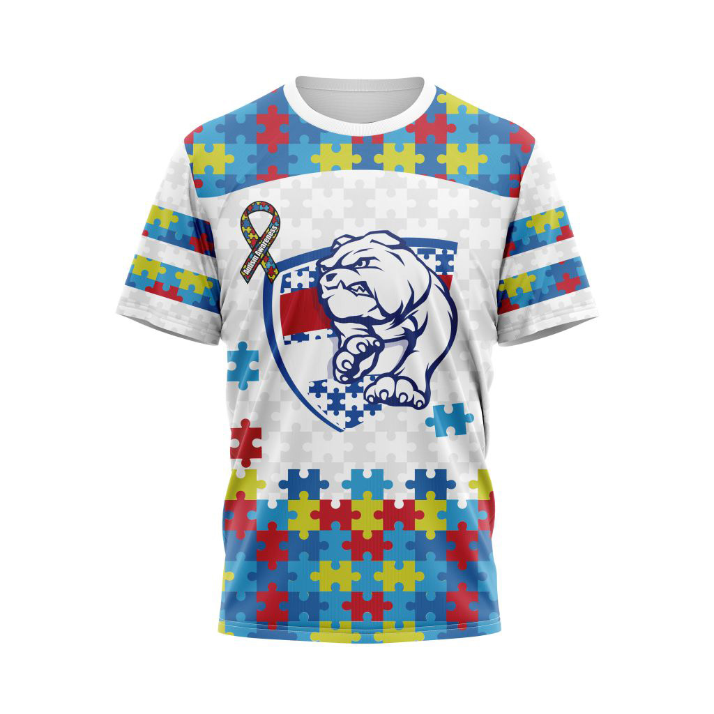 AFL Western Bulldogs Autism Awareness Personalized Hoodie T Shirt