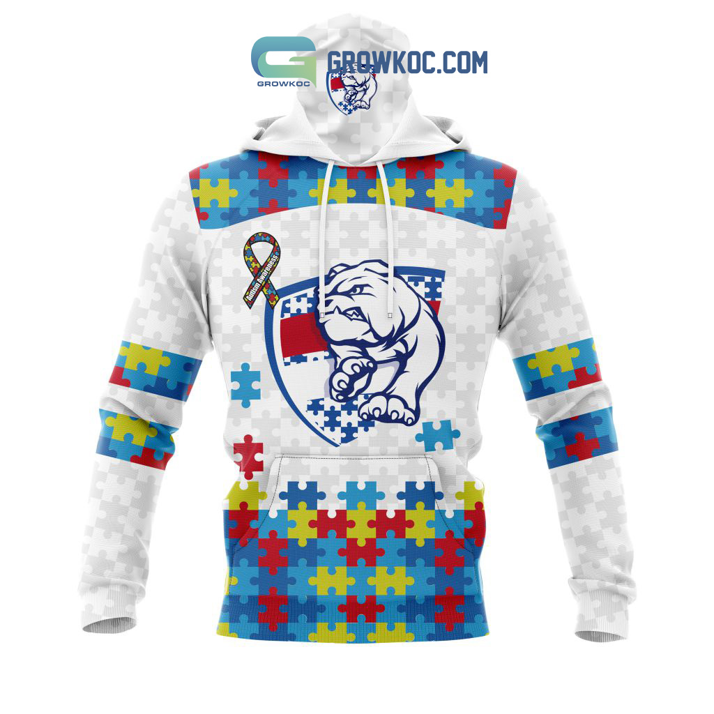 AFL Western Bulldogs Autism Awareness Personalized Hoodie T Shirt