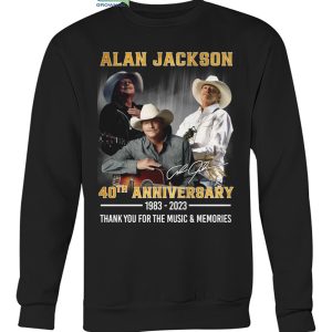 Alan Jackson 40th Anniversary 1983 2023 Memories T Shirt