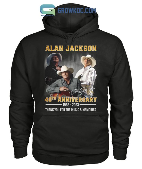 Alan Jackson 40th Anniversary 1983 2023 Memories T Shirt