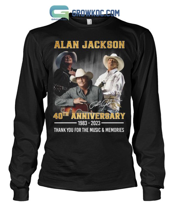 Alan Jackson 40th Anniversary 1983 2023 Memories T Shirt