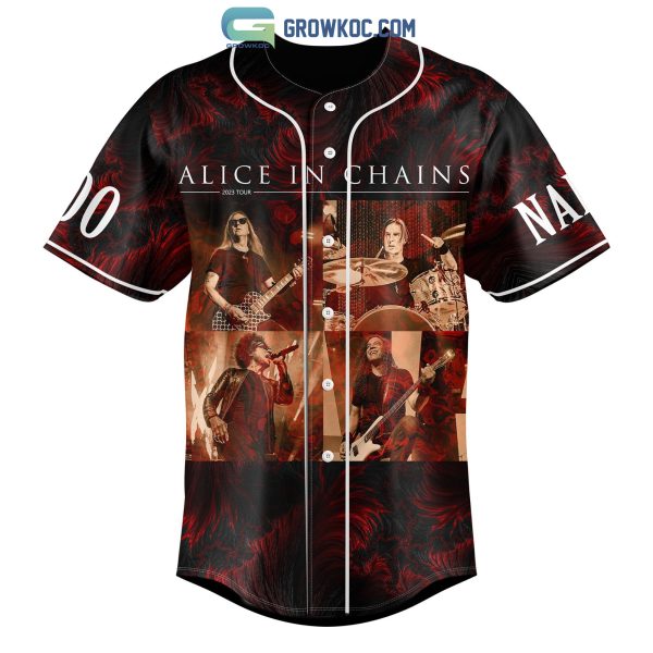 Alice In Chains 2023 Tour Personalized Baseball Jersey
