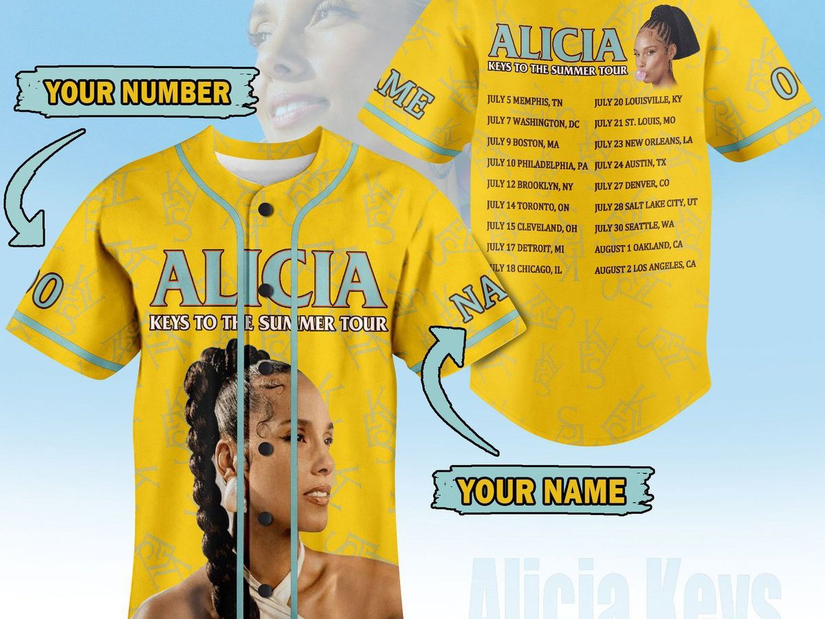 Alicia Keys Keys To The Summer Tour Tシャツ Alicia-Keys-To-The-Summer-Tour