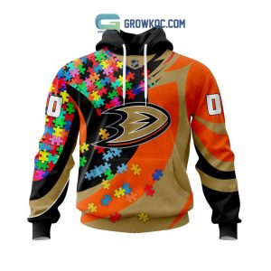 NHL Anaheim Ducks Personalized Special Design With Northern Lights Hoodie T Shirt