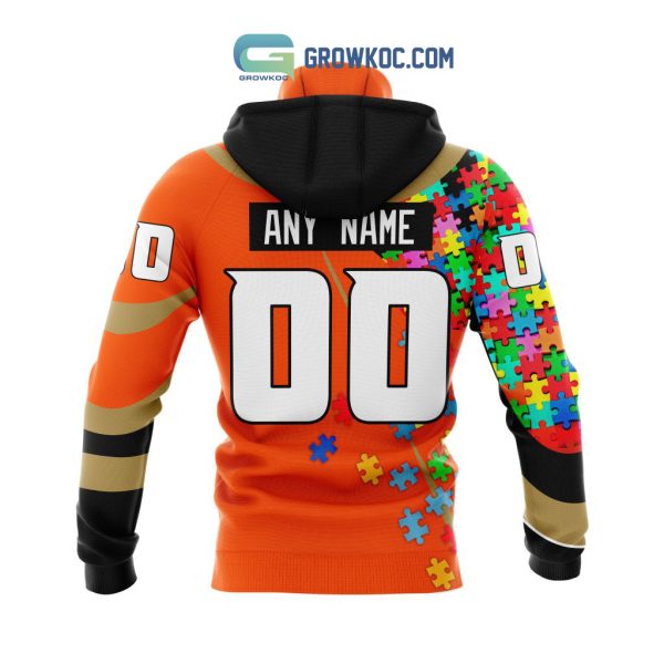 Anaheim Ducks NHL Autism Awarness Custom Hoodie T Shirt