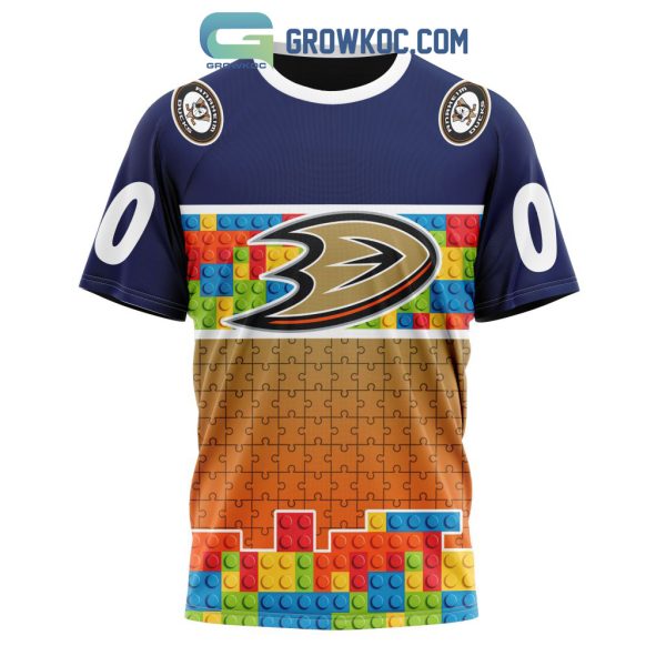 Anaheim Ducks NHL Special Autism Awareness Design Hoodie T Shirt