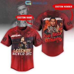 Anuel AA Legends Never Die Personalized Baseball Jersey
