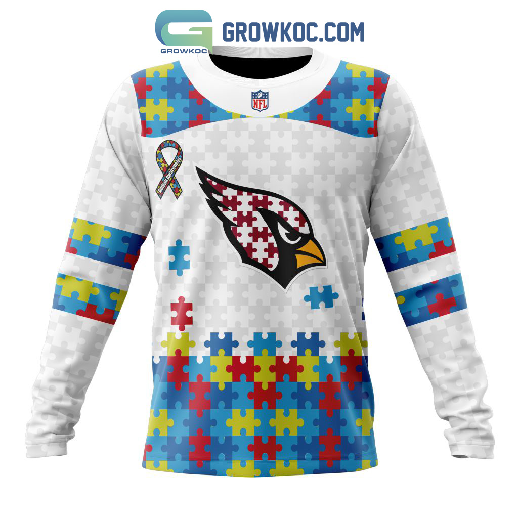 Arizona Cardinals NFL Autism Awareness Personalized Hoodie T Shirt