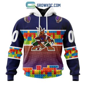 NHL Arizona Coyotes Mix Jersey Custom Personalized Hoodie T Shirt Sweatshirt