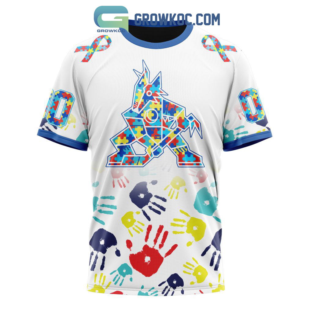 Arizona Coyotes NHL Special Autism Awareness Design Hoodie T Shirt