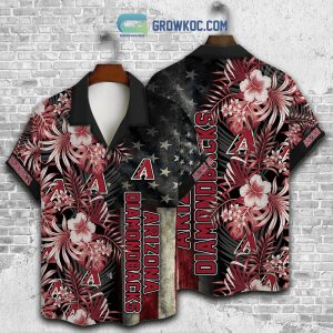 Arizona Diamondbacks MLB American Flower Hawaiian Shirt