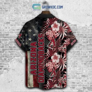 Arizona Diamondbacks Embossed Flower MLB Red Hawaiian Shirt For Men Women