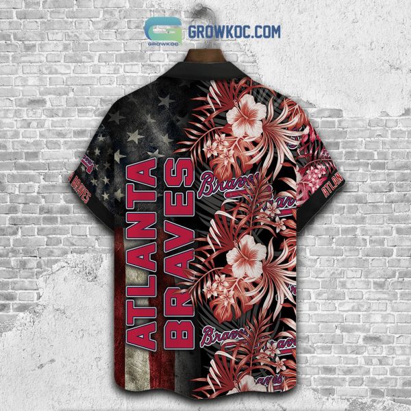 Atlanta Braves MLB American Flower Hawaiian Shirt