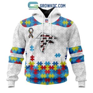 Atlanta Falcons NFL Special Autism Awareness Design Hoodie T Shirt