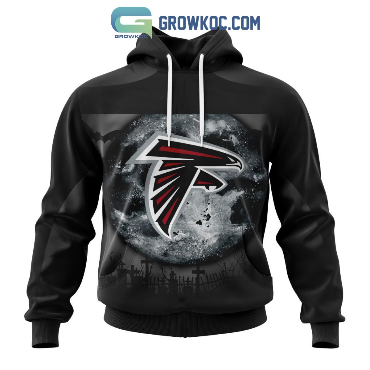 Black atlanta 2025 falcons hoodie