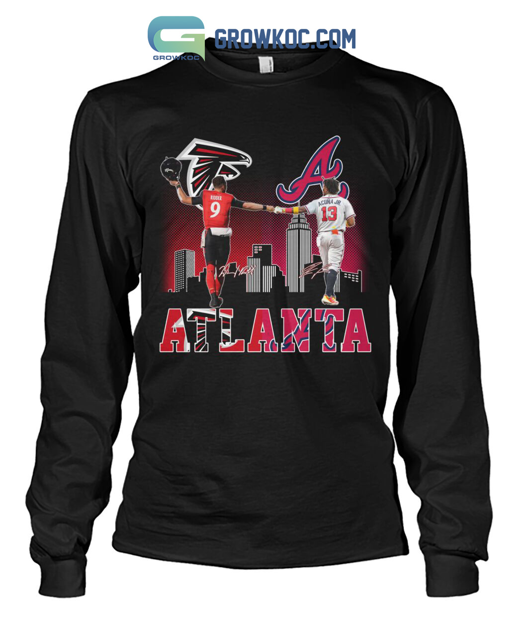 Atlanta Falcons Ridder And Braves Acuna Jr City Champions T Shirt - Growkoc