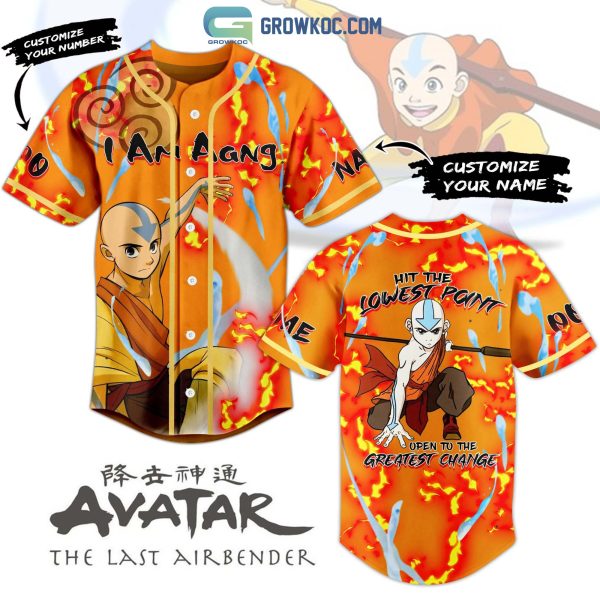 Avatar The Last Airbender I Am Aang Personalized Baseball Jersey