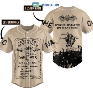 Avenged Sevenfold Life Is But A Dream Personalized Baseball Jersey