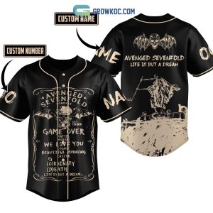 Avenged Sevenfold Life Is But A Dream Personalized Black Design Baseball Jersey