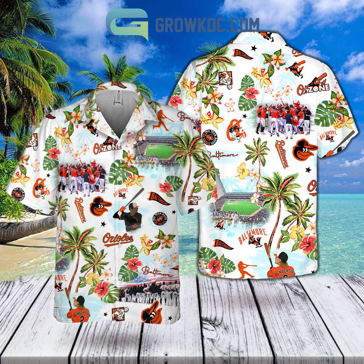 Boston Red Sox MLB Personalized Palm Tree Hawaiian Shirt - Growkoc