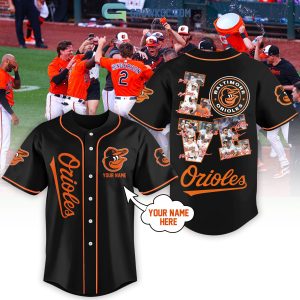 Baltimore Orioles Love Team Personalized Black Design Baseball Jersey