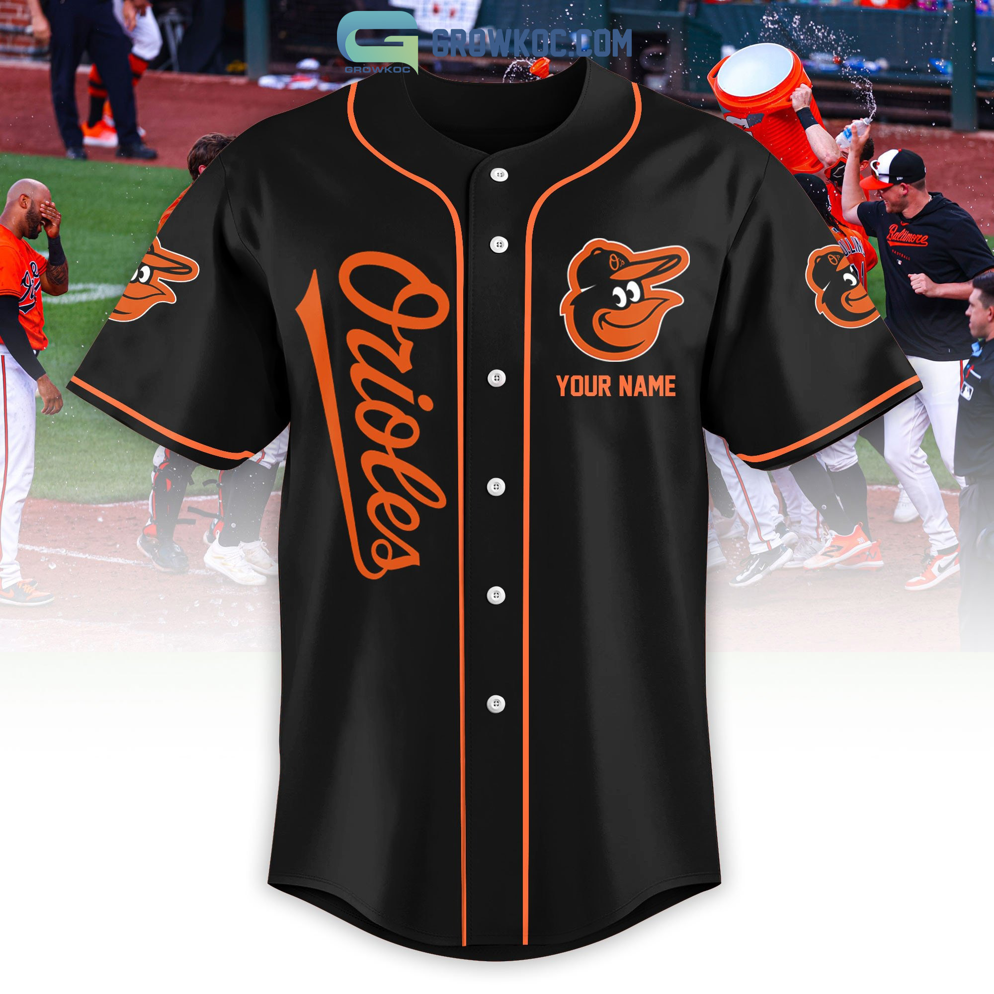 MLB Baltimore Orioles Mix Jersey Personalized Style Polo Shirt - Growkoc