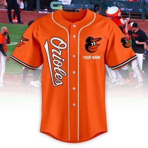 Baltimore Orioles Love Team Personalized Orange Design Baseball Jersey