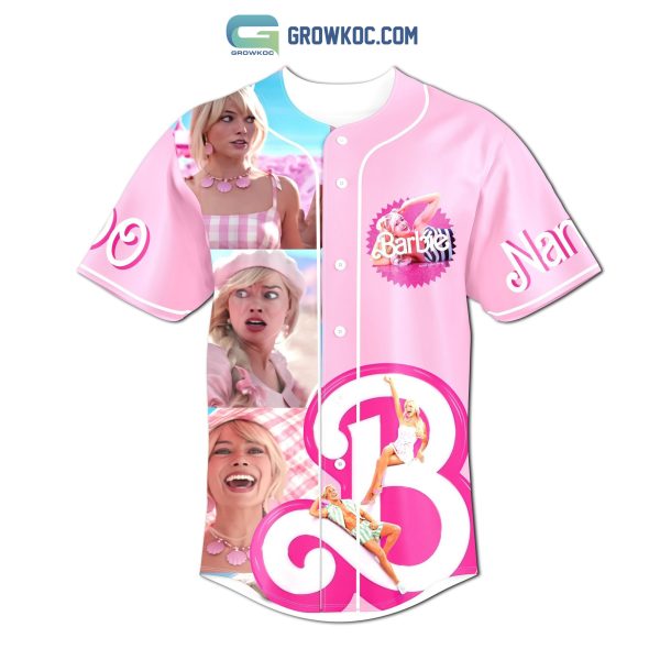 Barbie Let’s Go Party Personalized Baseball Jersey